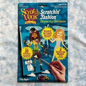 Scratch Magic Scratchin' Fashion Dress-Up Stickers craft kit - BRAND NEW